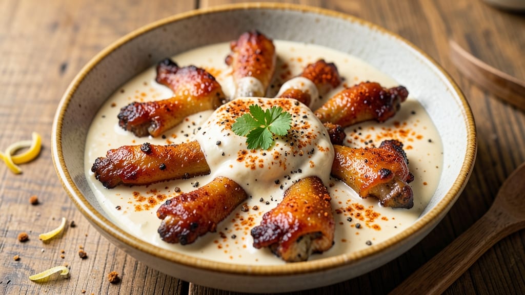 Baked Chicken Wing Dip Recipe: Crispy Parmesan Crust with Melty Cheese Rivers