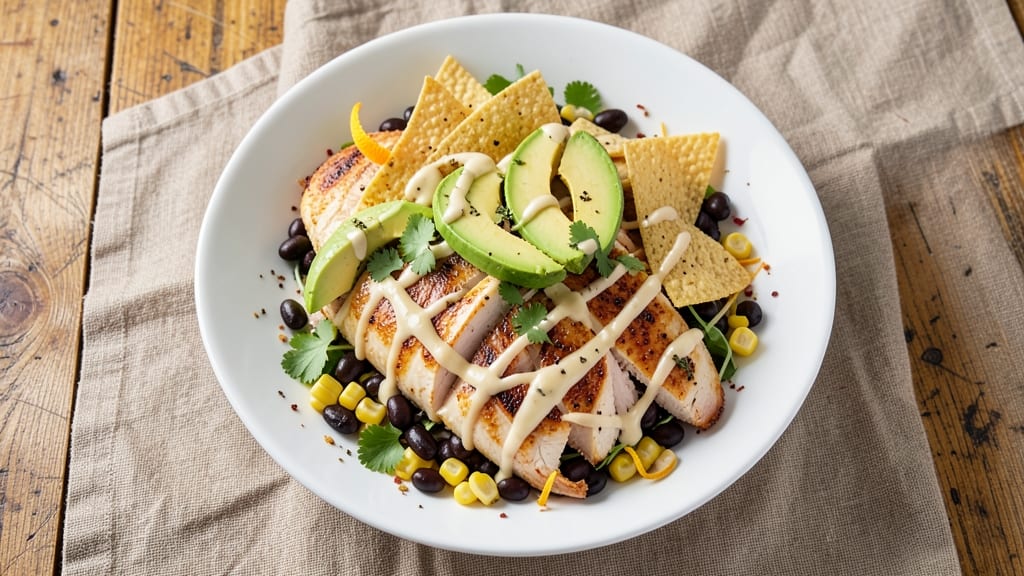 Applebee's Southwest Chicken Salad Recipe: Crunchy Tortilla Chips and Zesty Lime Dressing