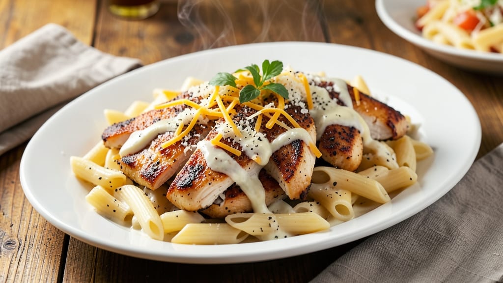 Applebee's 3 Cheese Chicken Penne Copycat Recipe: Parmesan-Crusted Pasta With Melty Triple Cheese