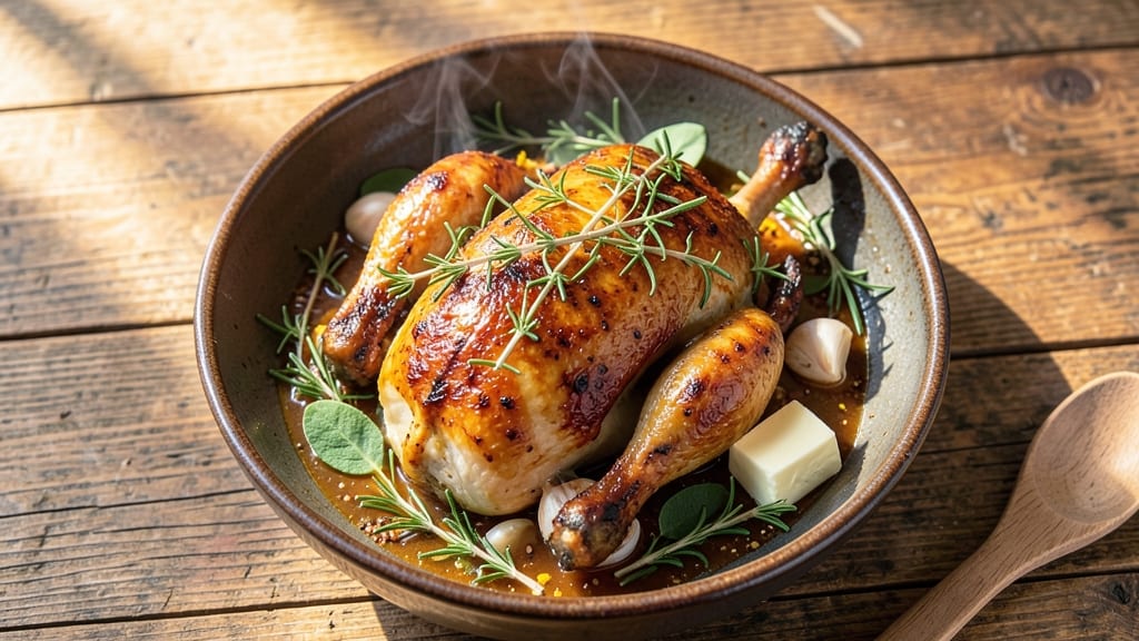 Amish Roasted Chicken Recipe: Herb-Infused Crisp Skin and Juicy Dark Meat