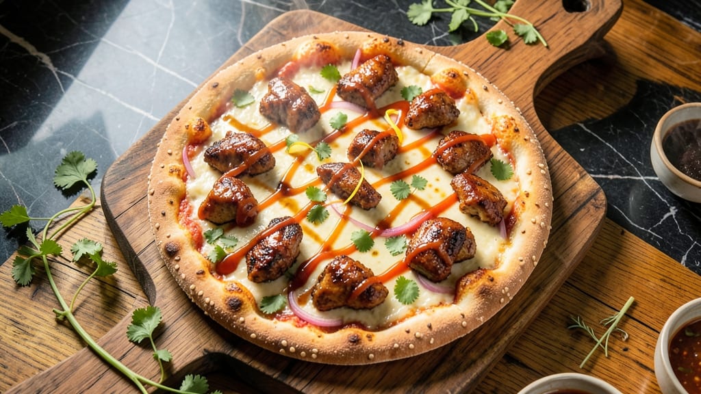 Asian Chicken Pizza Recipe: Umami-Packed Crust with Sweet Chili Crunch