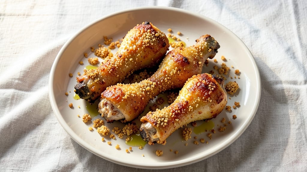 Baked Chicken Legs With Bread Crumbs Recipe: Crispy Crunch Meets Juicy Centers in One Pan