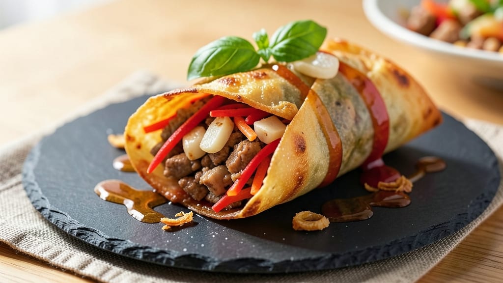 Baked Chicken Spring Rolls Recipe: Crispy Parchment Crunch Without Deep Frying
