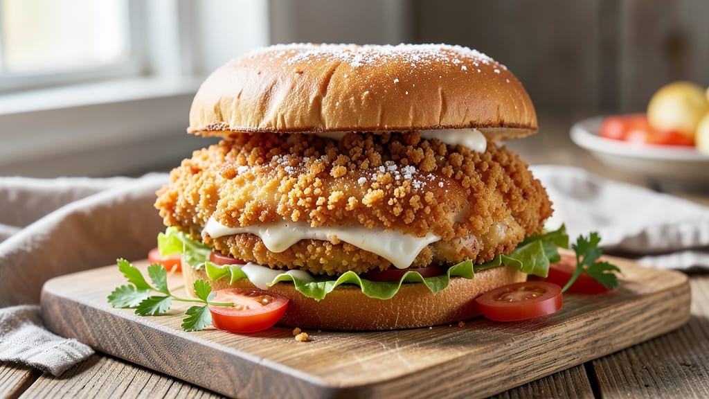 Baked Breaded Chicken Sandwich Recipe: Crispy-Crusted Comfort in 25 Minutes