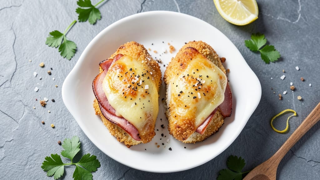Air Fry Chicken Cordon Bleu Recipe: Crispy Ham and Cheese Layers in 20 Minutes