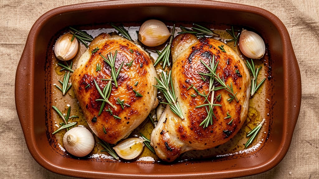 Baked Rosemary Chicken Thighs Recipe: Herb-Infused Crisp Skin and Juicy Centers