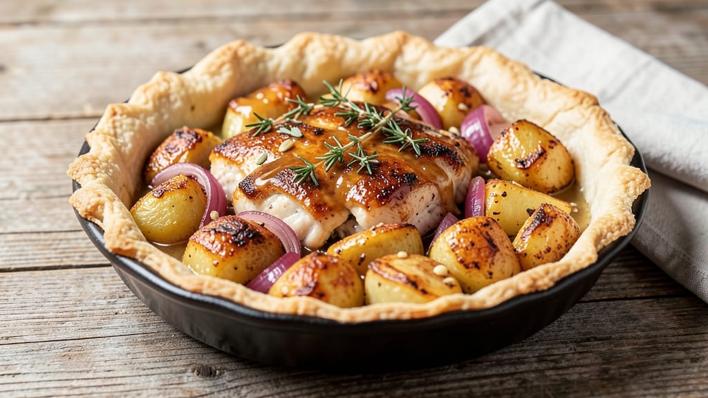 Air Fryer Chicken Pie Recipe: Crispy Pastry Shell With Juicy Filling