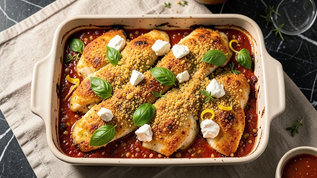 Baked Chicken Parmesan Casserole Recipe: Cheesy Layers That Bake to Golden Crunch