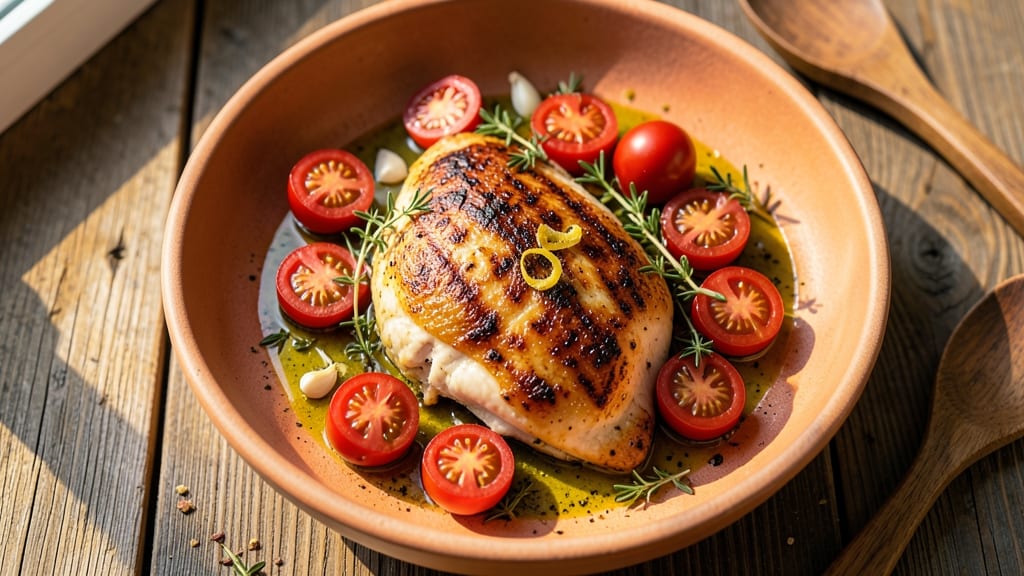 Baked Chicken Breast With Tomatoes Recipe: Juicy Centers and Sun-Ripened Tomato Flavor