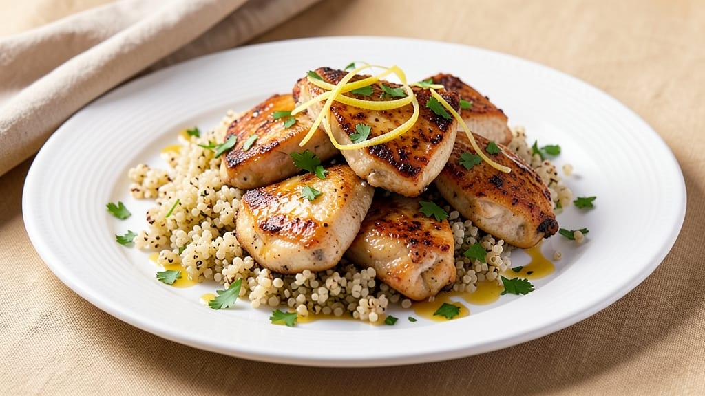Applebee's Lemon Chicken With Quinoa Recipe: Zesty Citrus and Herb-Packed One-Pan Dinner