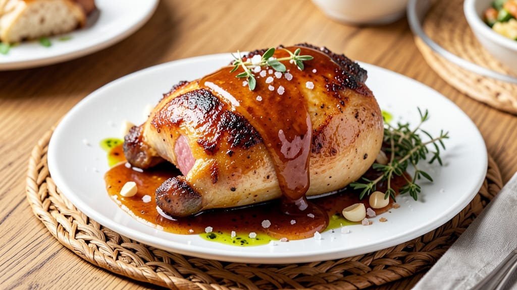 Baked Chicken Thigh Sauce Recipe: Honey Mustard Glaze With Crispy Edges