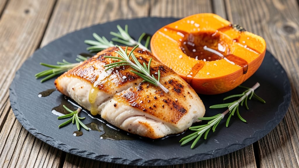 Baked Chicken Breast and Acorn Squash Recipe: Sweet Roasted Harmony in One Pan
