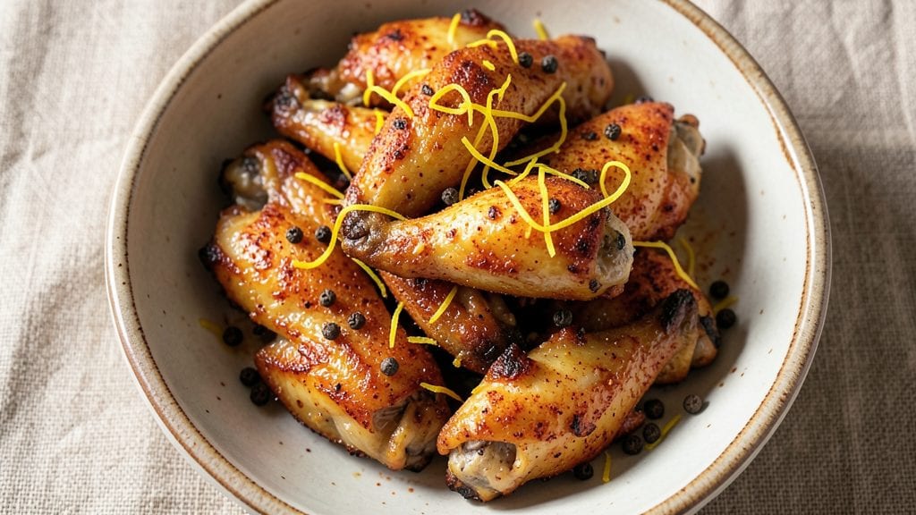 Air Fry Lemon Pepper Chicken Wings Recipe: Zesty Crunch Without the Grease
