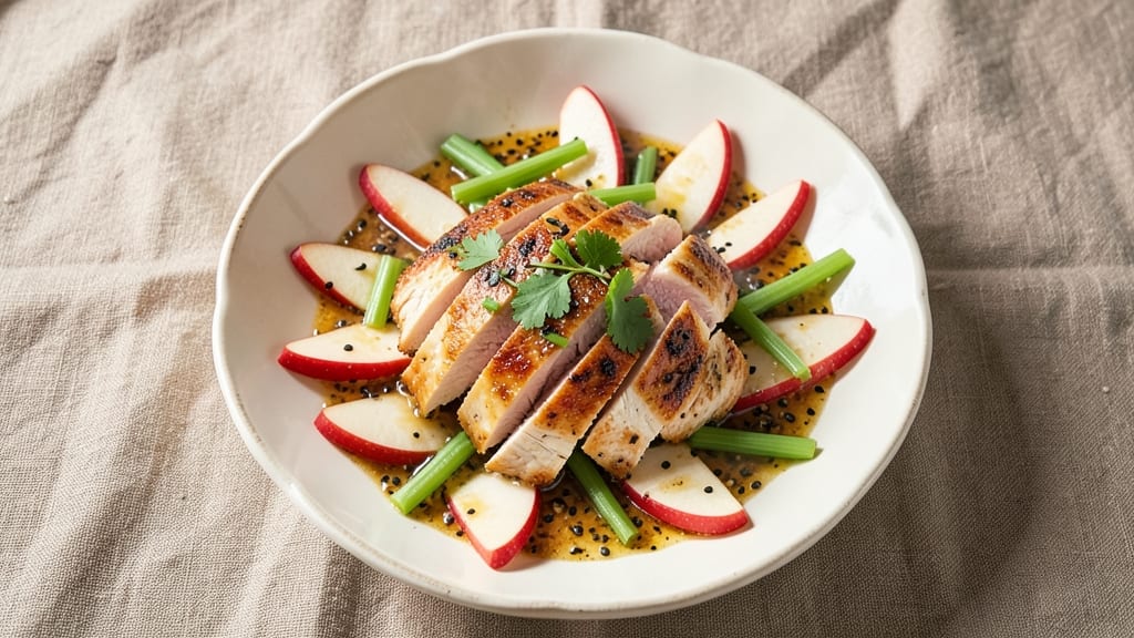 Applebee's Oriental Chicken Salad Copycat Recipe: Crispy Celery Crown Over Creamy Sesame Dressing