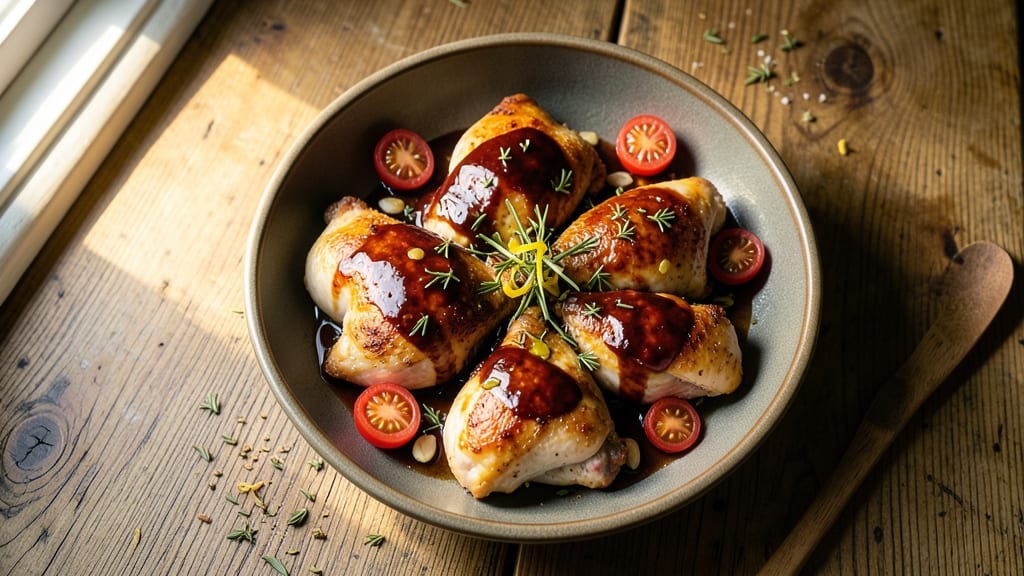 Balsamic Chicken Thighs With Burst Tomatoes Recipe: Sweet-Tart Sauce That Elevates Simple Ingredients