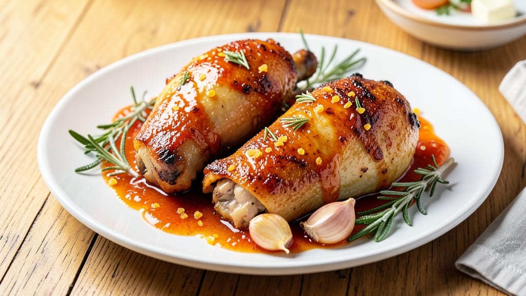 Baked Chicken With Orange Marmalade Recipe: Glazed Caramelized Crisp With Juicy Centers