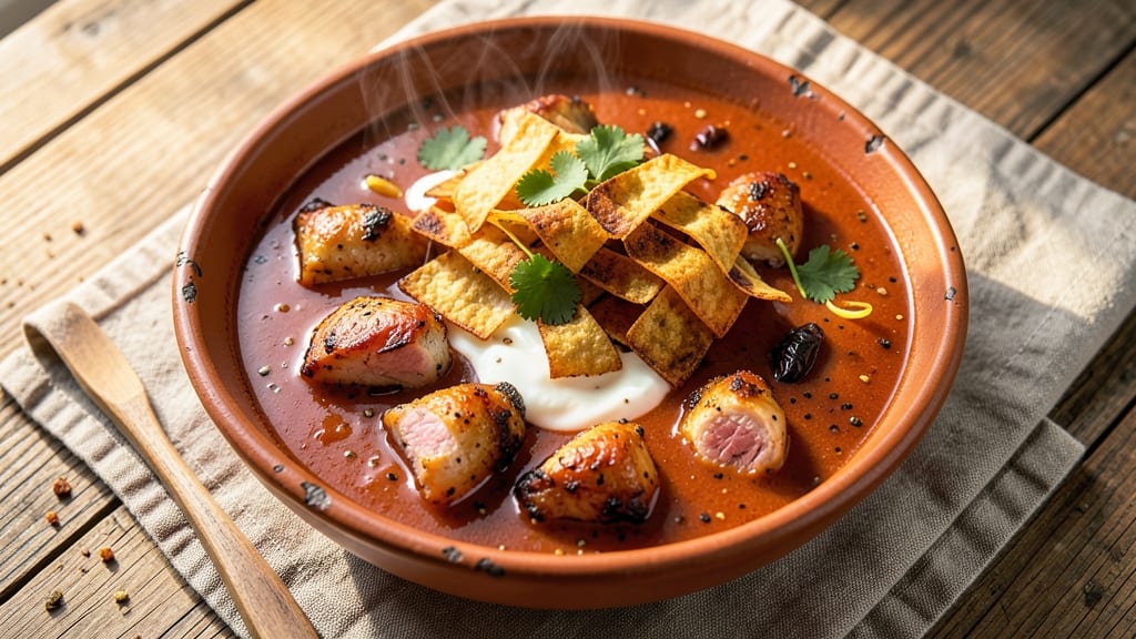 Baja Chicken Enchilada Soup Recipe: Spicy Tomato-Cream Fusion in One Pot