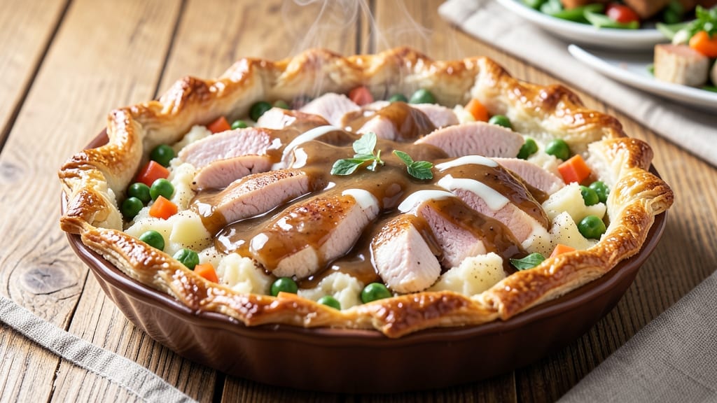 Baked-In Vermont Chicken Pot Pie Recipe: Rustic Dough and Creamy Herb Filling