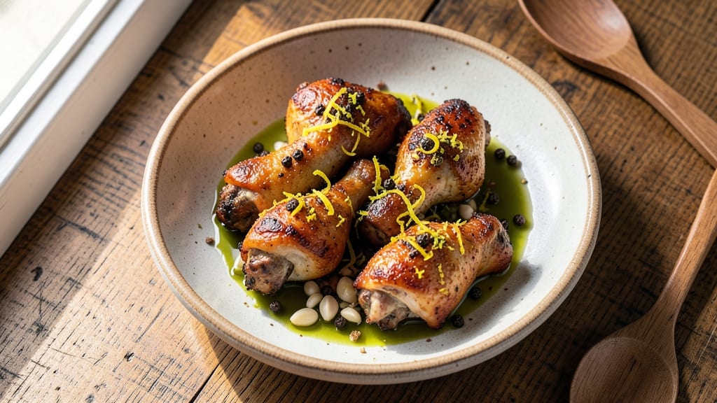 Baked Lemon Pepper Chicken Drumsticks Recipe: Zesty Crisp Skin, Juicy Centers in 30 Minutes