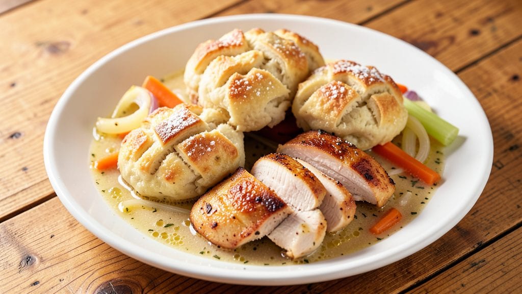 Betty Crocker Chicken Dumpling Recipe: Herb-Infused Broth With Tender Celery Crowns