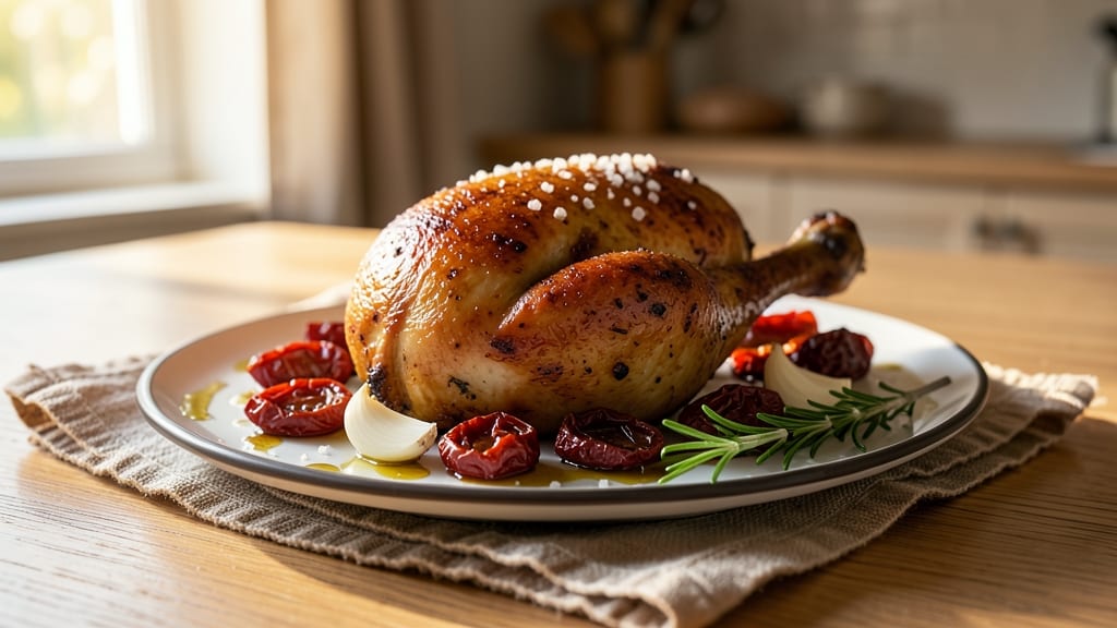 Baked Chicken With Sun-Dried Tomatoes Recipe: Umami-Packed Crispy Skin and Juicy Bites