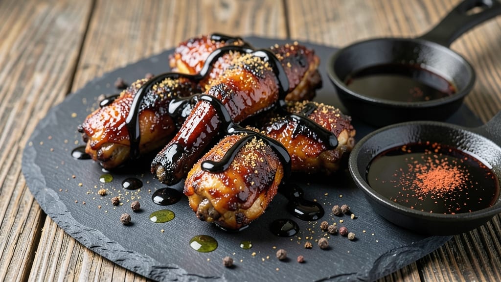 Baked Chicken Wings Black Recipe: Smoky Charcoal Crust With Juicy Centers