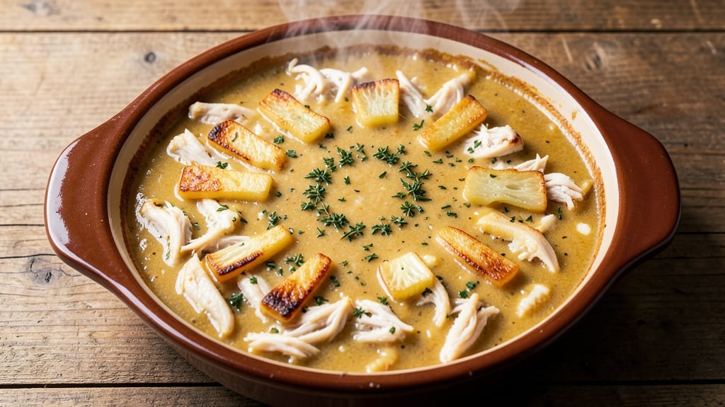 Campbell's Cream of Chicken Casserole Recipe: Crispy Celery Crown Over Creamy Vanilla Bliss