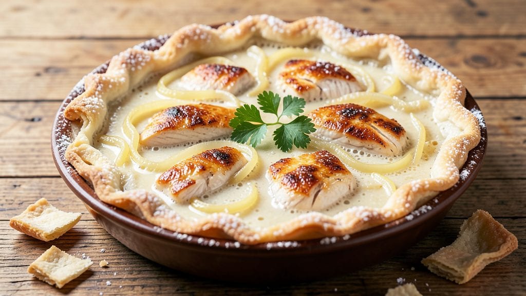 Campbell's Cream of Chicken Chicken Pot Pie Recipe: Flaky Crust Covers Comforting Filling