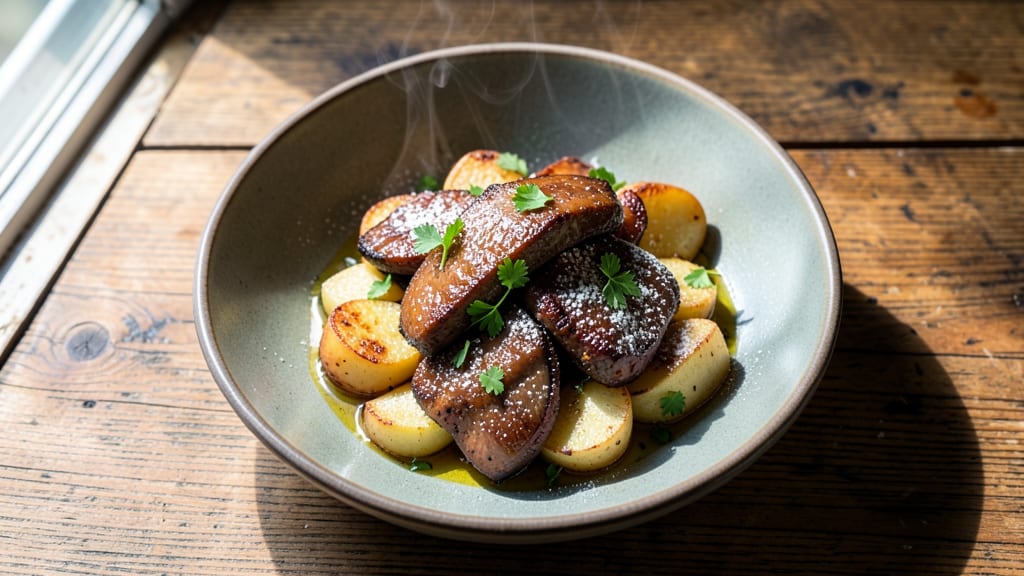 Chicken Livers With Potatoes Recipe: Pan-Seared Richness With Crispy Edges
