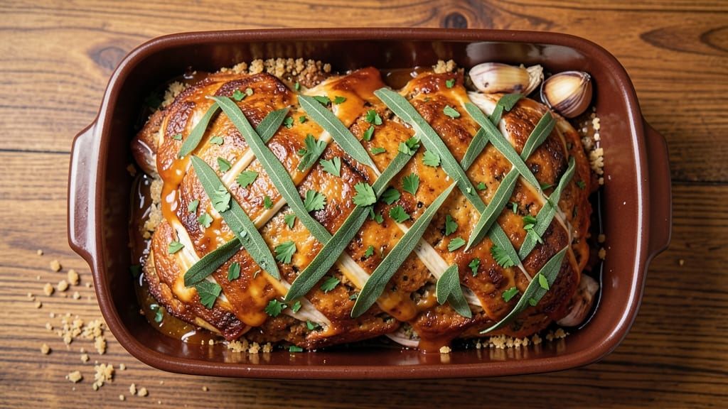 Chicken Meatloaf Recipe: Juicy Crust and Savory Herb Centerpiece