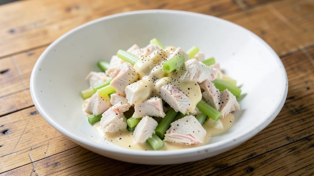 Copycat McAlister's Chicken Salad Recipe: Crisp Celery Crown Over Ultra-Smooth Cream Cheese Bliss
