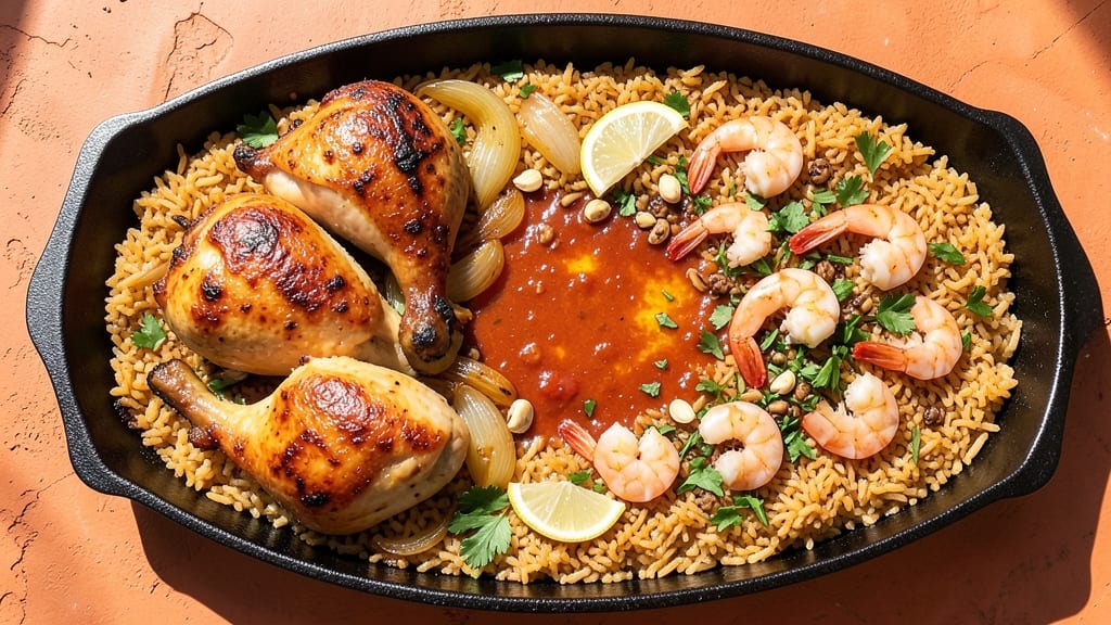 Authentic Chicken and Shrimp Paella Recipe: Saffron-Infused Rice with Smoky Paprika Depth
