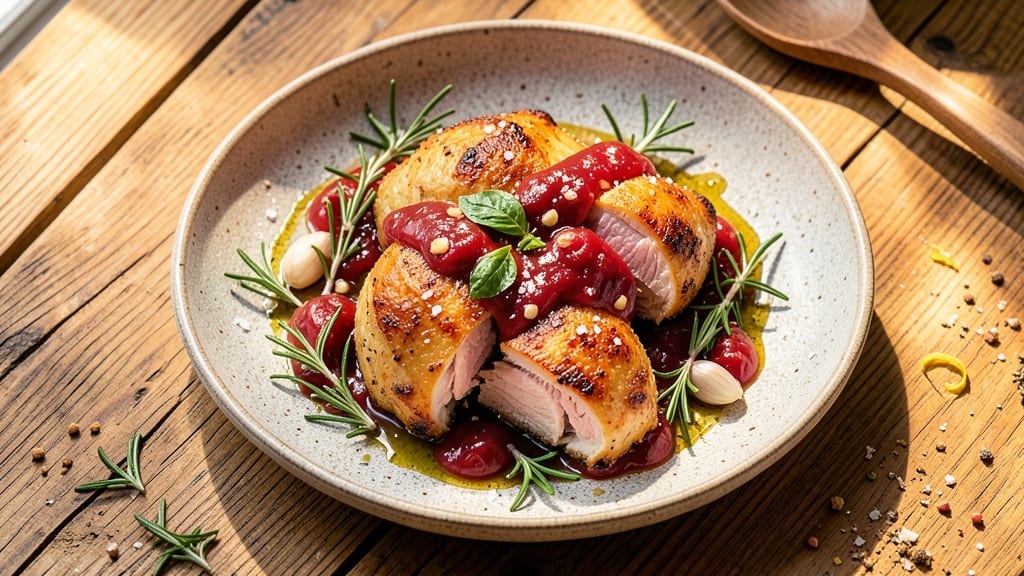 Baked Chicken With Italian Salad Dressing Recipe: Herb-Infused Roast With Tangy Pan Sauce