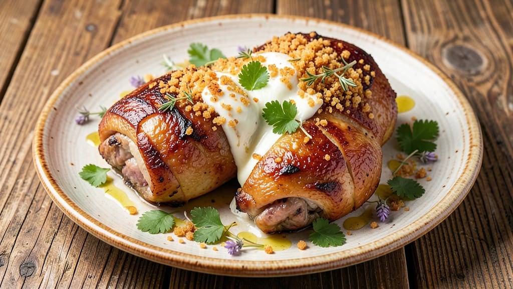 Baked Stuffed Chicken Thighs Recipe: Crispy Herb-Crusted With Melty Cheese Stuffing