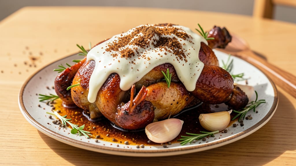 Arabic Roast Chicken Recipe: Spiced Yogurt Marination for Juicy, Golden Skin