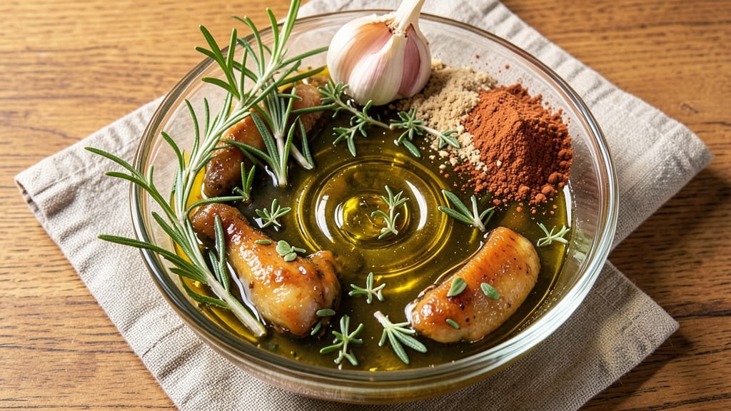 Baked Chicken Wings Marinade Recipe: Smoky Garlic-Herb Glaze That Caramelizes