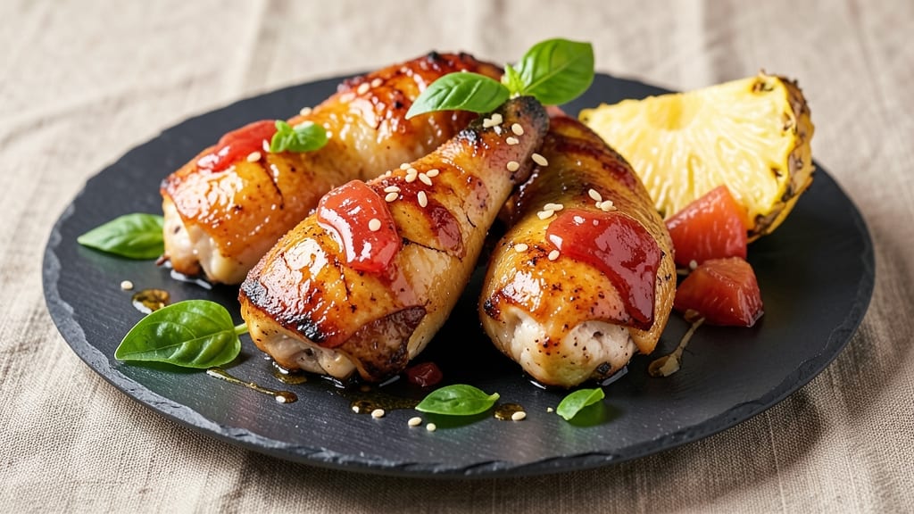 Baked Hawaiian Chicken Thighs Recipe: Pineapple-Basil Glaze That Caramelizes to Sticky Sweetness