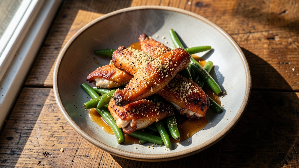 Gordon Ramsay Chicken Wings and Green Beans Recipe: Crispy-Skinned, Herb-Infused Harmony