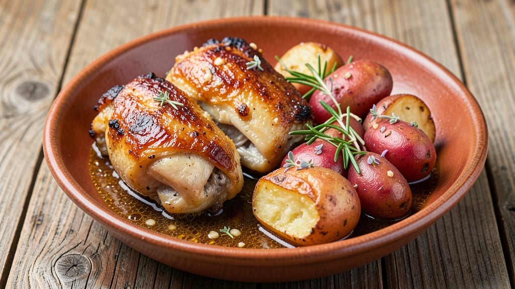 Instant Pot Chicken Thighs And Potatoes Recipe: Juicy Chicken and Fluffy Potatoes in One Pot