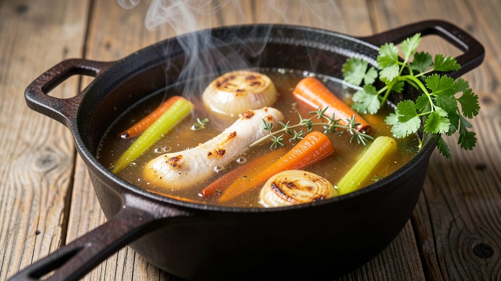 Old Fashioned Chicken Broth Recipe: Homestyle Richness With Celery and Carrot Depth