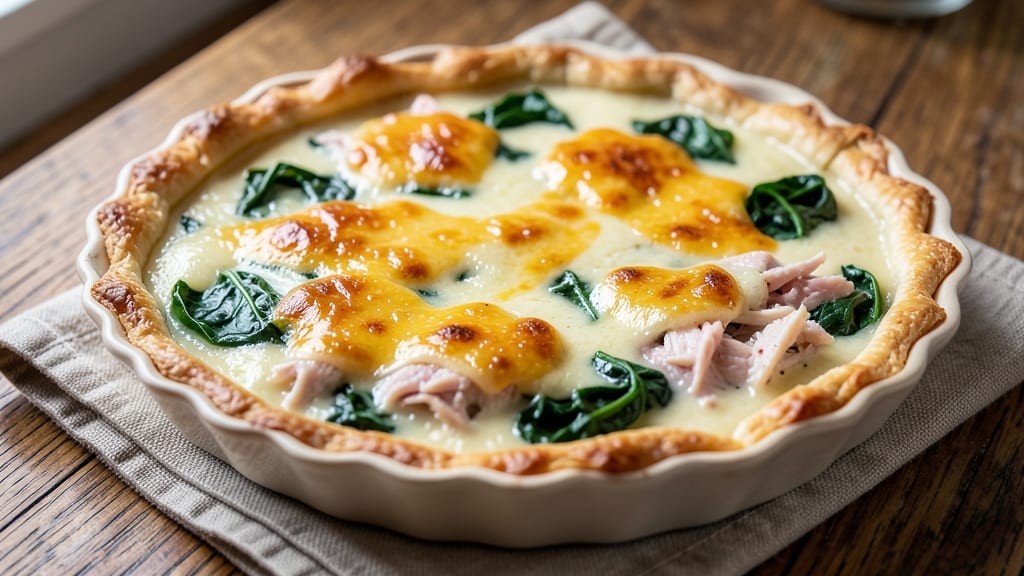 Spinach Chicken Quiche Recipe: Crispy Crust, Creamy Centers, and Savory Layers
