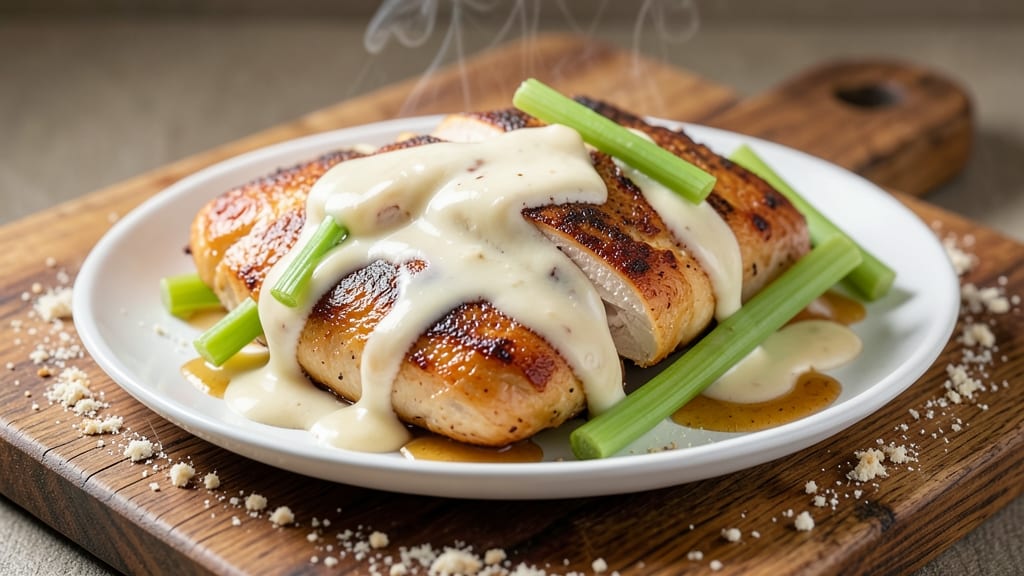 Velveeta Chicken Recipe: Crispy Celery Crown Over Melty Cheese Bliss